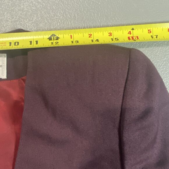 Vintage CASUAL CORNER 2 Piece Suit Set Skirt Blazer Petite 10 Womens 10P Purple - Picture 8 of 16